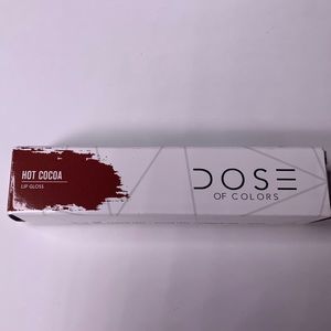 dose of colors hot cocoa lip gloss